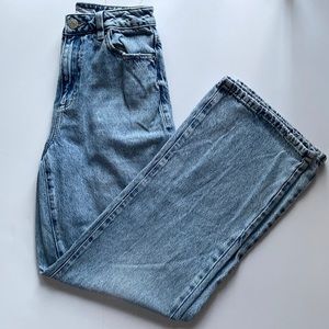 Garage Wide Leg Blue Jeans